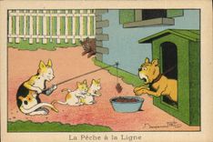 Image Benjamin Rabier It sinned has the line Chat Dog