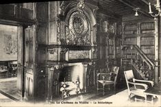 CPA Bibliotheque Chateau de Vizille 
