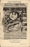 CPA Bibliotheque Bible de Souvigny Moulins Livre d'Ezechiel Vision du prophete 