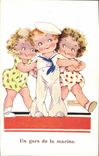 CPA Fantaisie Illustrateur Un gars de la marine Marin 