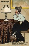 CPA Fantaisie Illustrateur Hold to light 