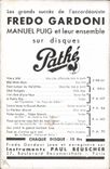 CPA Fredo Gardoni Accordeon Pathie