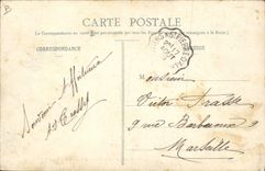 CPA Militaria Chasseurs Alpins Dans les Alpes Transport d'un blesse sur des skis