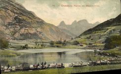 CPA Militaria Chasseurs Alpins en manoeuvres faisant la lessive 