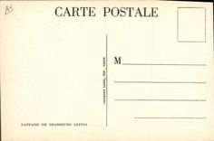 CPA Militaria Chasseurs Alpins Fanfare