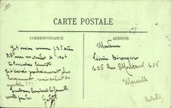 Vintage Postcard Bateau armours It American Michigan in roads of Cherbourg