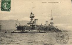 Vintage Postcard Boat Massena Cruiser of squadron