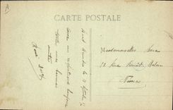 Vintage Postcard Boat Campaign the East Mangini French Destroyer of 1st rank to the auets