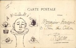 Vintage Postcard Bateau Le Havre the Marseillaise Armours squadron