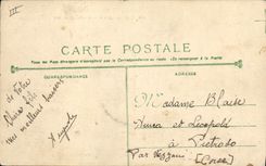 Vintage Postcard Boat Bludgeon Against Destroyer