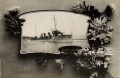 Vintage Postcard Boat Sailor Leblanc