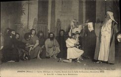 CPA Theatre Joseph Opera biblique en 3 actes donne dans la Salle St Stanislas Scene de la Malediction 