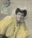CPA Folklore L'eternel sourire de la Sablaise 