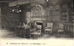 CPA Bibliotheque Chateau de Vizille