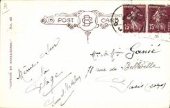 Postal Fantasia Ilustrador Mujer Propia la noche la gama tiene sus placeres