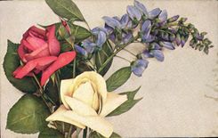 CPA Fantaisie Fleurs 