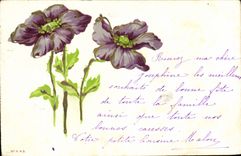 CPA Fantaisie Fleurs 