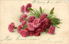 CPA Fantaisie Fleurs 