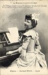 CPA La musique a travers les ages Pianos Aurand Wirth Lyon 