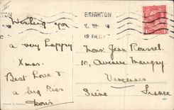 Vintage Postcard Pig Pig Child