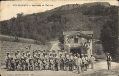 Vintage Postcard Militaria Drums and bugles