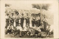 CARTE PHOTO Colombes Militaria Chasseurs Alpins 