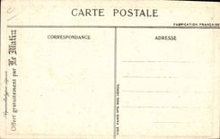 Postal Fantasia Ilustrador Militaria Nuestros héroes Artillero 1915