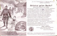 Postal Fantasia Ilustrador Militaria Quien es quien un boche?