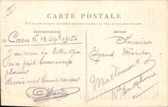 Postal Fantasia Ilustrador Militaria Guillaume casa a su hija