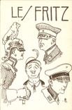 CPA Fantaisie Illustrateur Militaria Les Fritz 