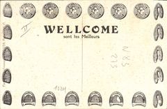 Postal Fantasia Ilustrador Militaria Soldado Medalla