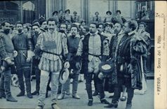 Vintage Postcard Theater Patria Scena LED I atto