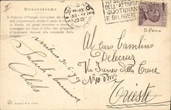 Vintage Postcard Theater Patria Scena LED I atto