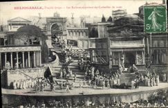 Vintage Postcards Theater Heliogabale Tragedie lyric the slaves bring baskets of pinks