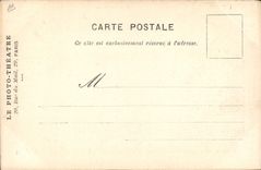 Vintage Postcard Theater the Public life Comedy Emile Fabre Elected elected