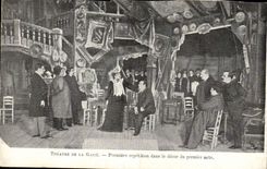 Vintage Postcard Theater of the Jollity First repetition in the decoration of the first act