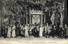 Vintage Postcard Theater of the Varieties the merry Widow Second Act