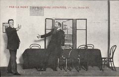 Vintage Postcard Theater By drama death of Marc Sangnier 2nd act Scene XX