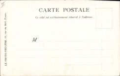 Vintage Postcard Theater of the Dramatic Madnesses the billet Keroul Mars In Dingois widowed Mrs. Martin and his niece