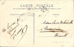 Vintage Postcard Folklore Homage to Sablaises Donkey Mule