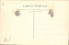 Postal Billar Crecida del Sena Enero de 1910 París Rue Surcouf y Quai d'Orsay Café que Restaura 2 Billares Café del acuario