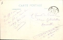 Vintage Postcard Billiards Creil Houses bombardees by the Germans Militaria Coffee Billiards