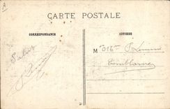 CPA Billard Creil Maisons bombardees par les Allemands Militaria Cafe Billard