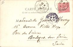 Vintage Postcard Billiards Castle of Rambouillet Room of billiards