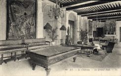 Vintage Postcard Billiards Have the castle the large hall