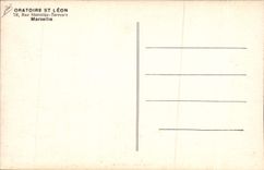 CPA Billard Oratoire St leon Rue Stanislas Torrents Marseille Salle des Anciens