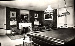 Modern Postcard Billiards Alpine laburnum paternal House of Pasteur Living room and billiards