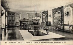CPA Billard Rambouillet le chateau La salle de jeu Ancienne salle des gardes