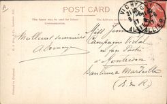 Vintage Postcard Fantasy Illustrator Triumphant Dog