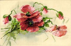 CPA Fantaisie Fleurs 